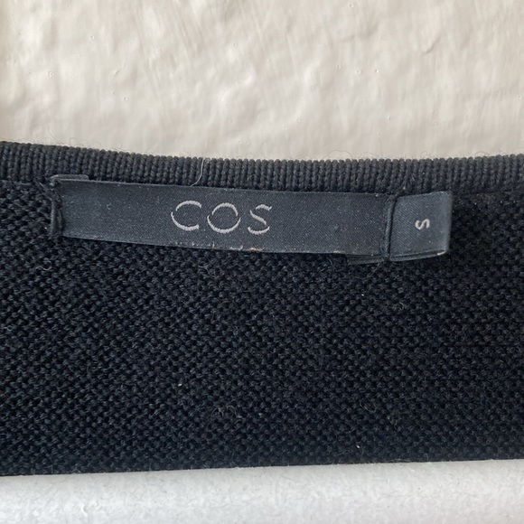 COS black merino wool sweater size small - Picture 2 of 6